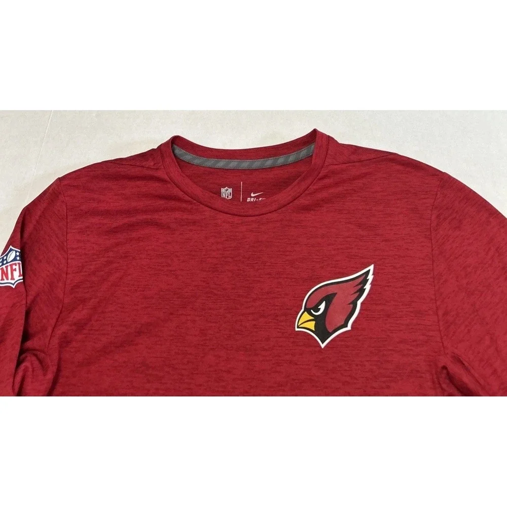 Mens Arizona Cardinals‎ Football Nike On Field Long Sleeve Shirt Sz Small EC 🏈
